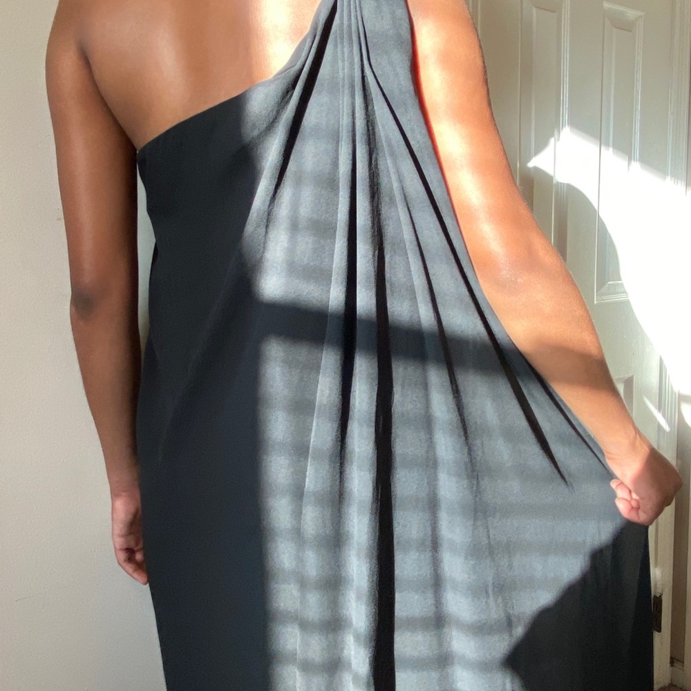 🌺DVF Greek Goddess Black One Shoulder Gown